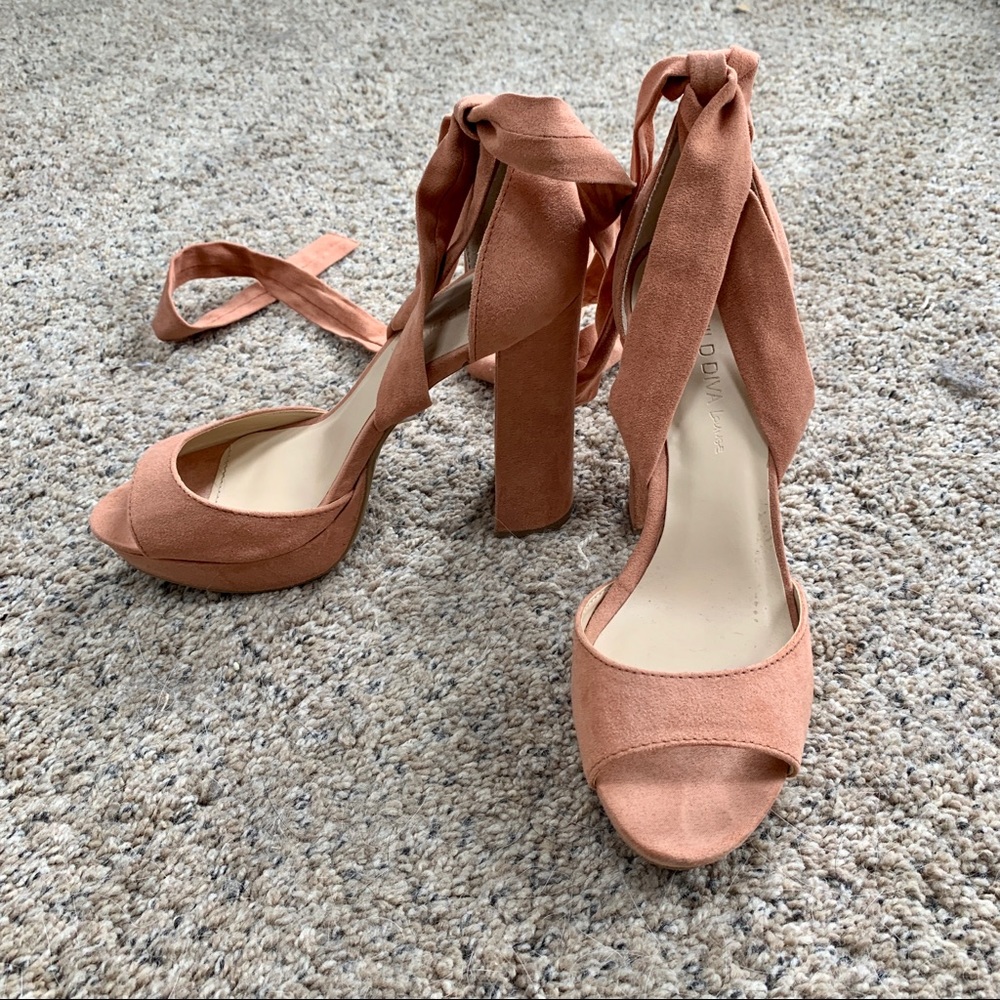 Forever 21 Lace-Up Heels